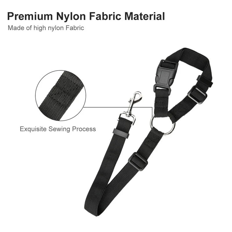 Adjustable Dog Seat Belt for Vehicle Safety