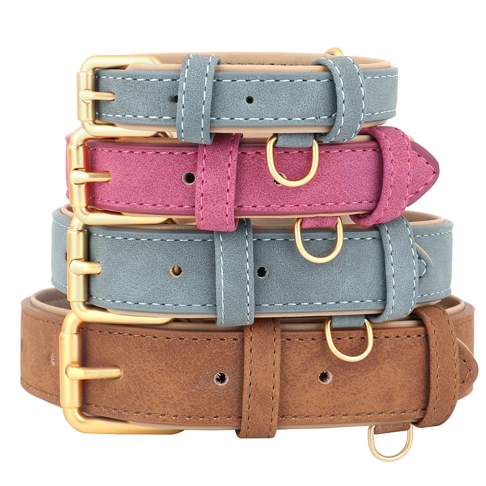 Durable Soft Leather Dog Collar