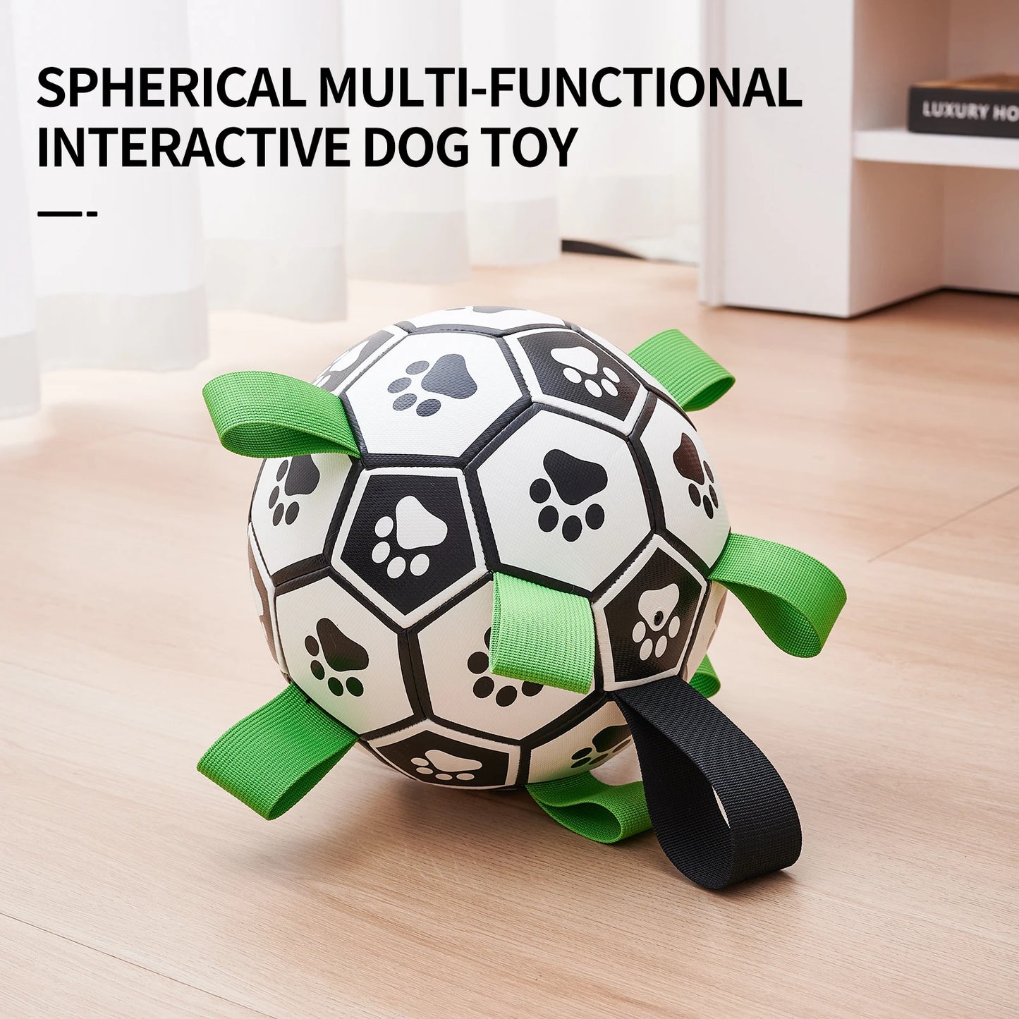 Dog Soccer Ball with Straps