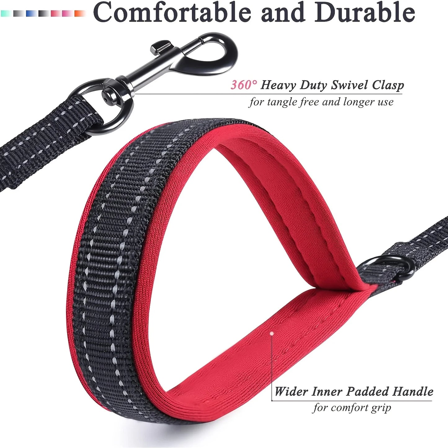 Heavy Duty Double Handle Nylon Leash