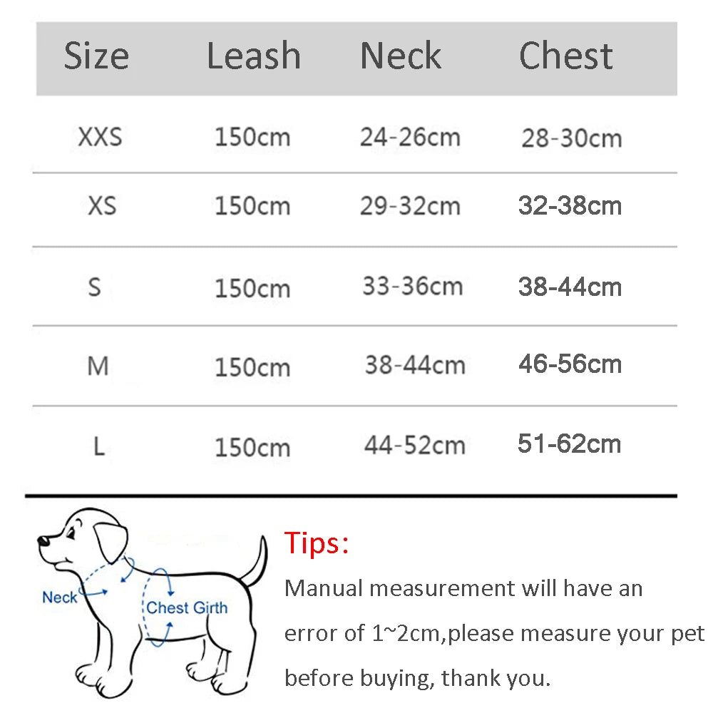 Adjustable Small Harness Leash Set