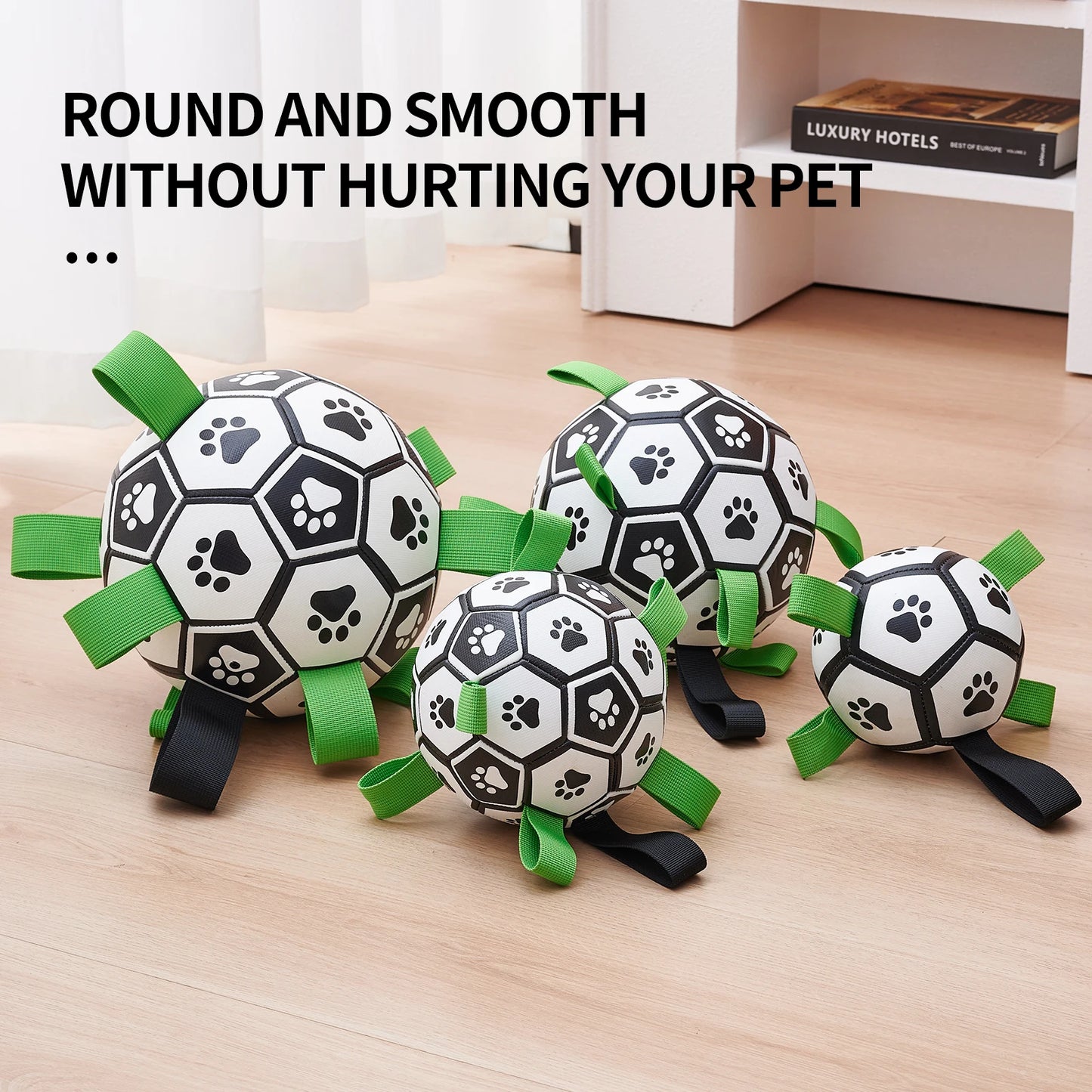 Dog Soccer Ball with Straps