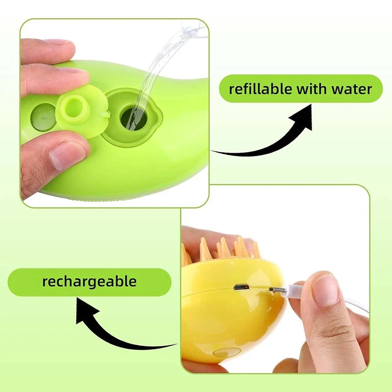 Steam Hair Removal Pet Grooming Brush