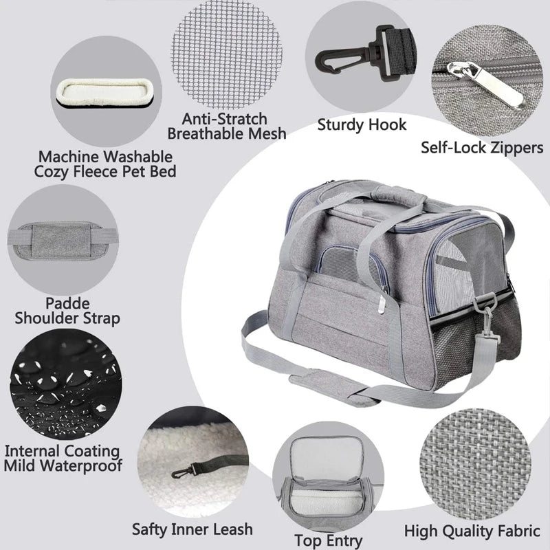 Soft-Sided Pet Travel Carrier