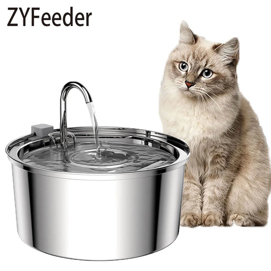 Stainless Steel Automatic Cat Fountain