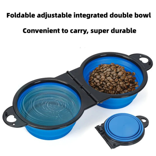 Double Collapsible Pet Bowl