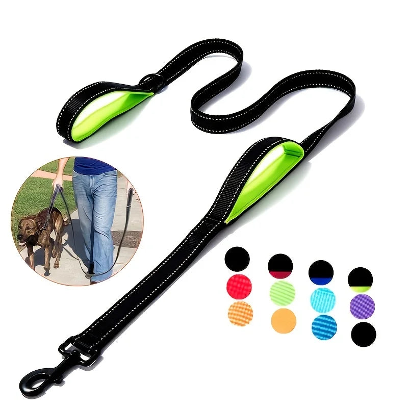 Heavy Duty Double Handle Nylon Leash