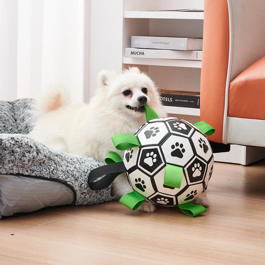 Dog Soccer Ball with Straps